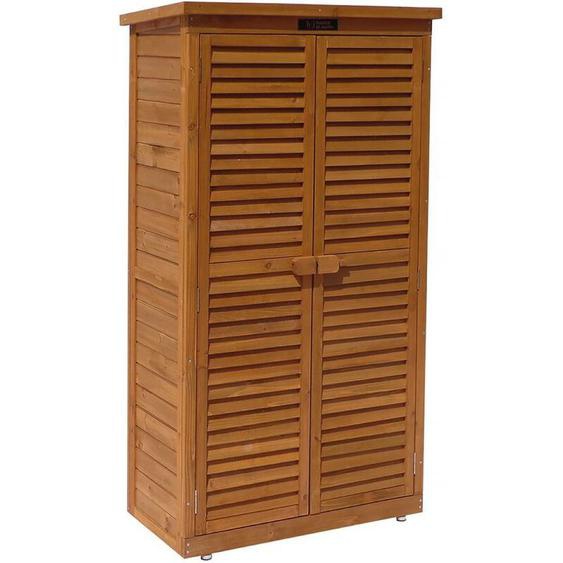 Habitat Et Jardin - Armoire de jardin Space - 87 x 46.5 x 160 cm - Marron