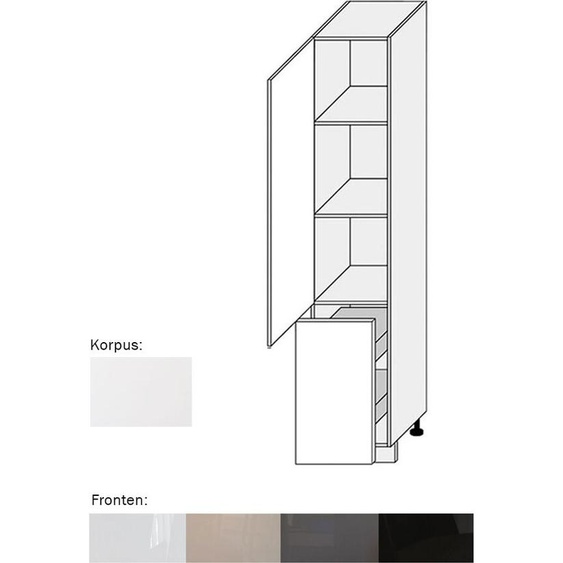 Armoire de pharmacie (EST-DEPK/40) 40 cm, blanc perle mat, acrylique, finition au choix