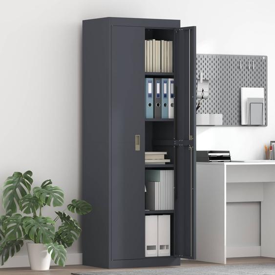 Armoire de rangement 2 pcs Anthracite 60 x 40 x 180 cm Acier