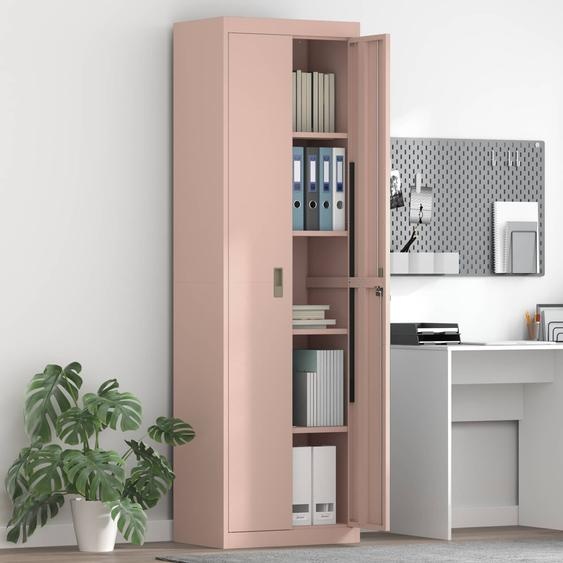 Armoire de rangement 2 pcs Rose 60 x 40 x 200 cm Acier