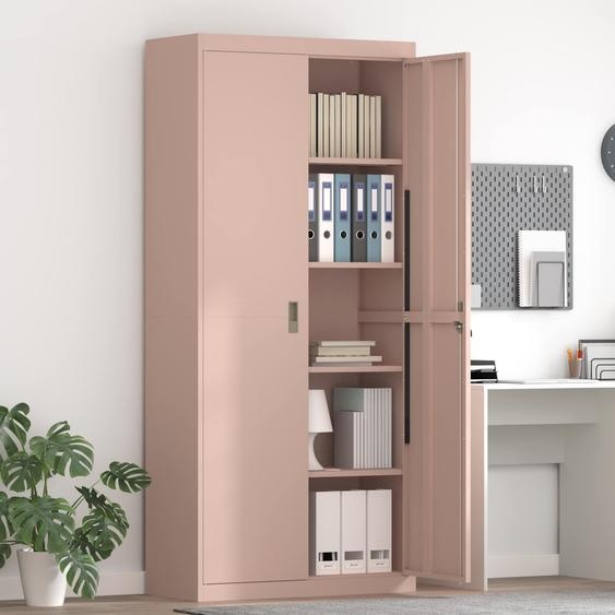 Armoire de rangement 2 pcs Rose 90 x 40 x 200 cm Acier