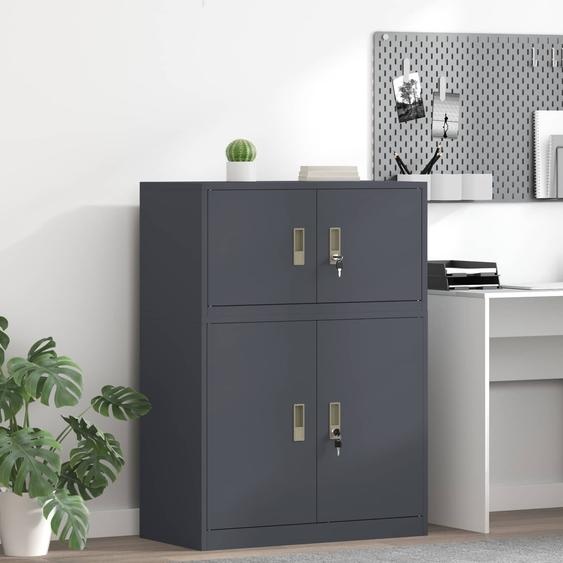Armoire de rangement Anthracite 80 x 40 x 40 cm Acier