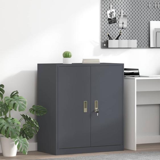 Armoire de rangement Anthracite 80 x 40 x 90 cm Acier
