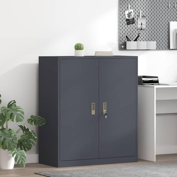 Armoire de rangement Anthracite 90 x 40 x 105 cm Acier