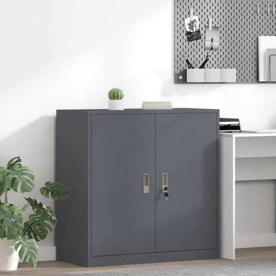 Armoire de rangement Anthracite 90 x 40 x 90 cm Acier