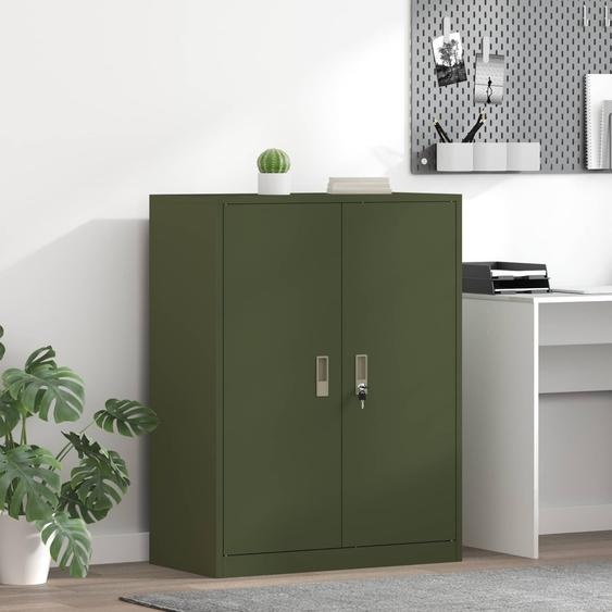 Armoire de rangement Vert olive 80 x 40 x 105 cm Acier