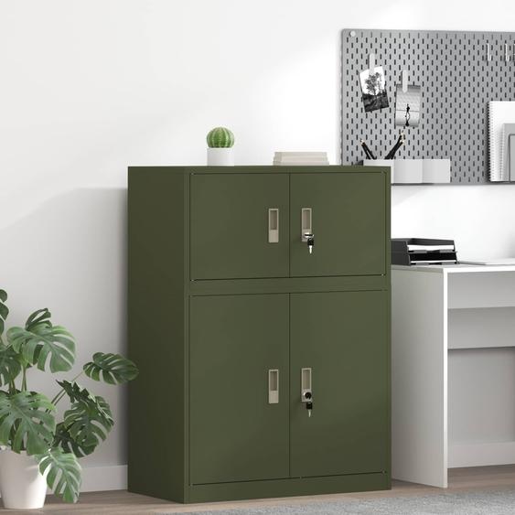 Armoire de rangement Vert olive 80 x 40 x 40 cm Acier