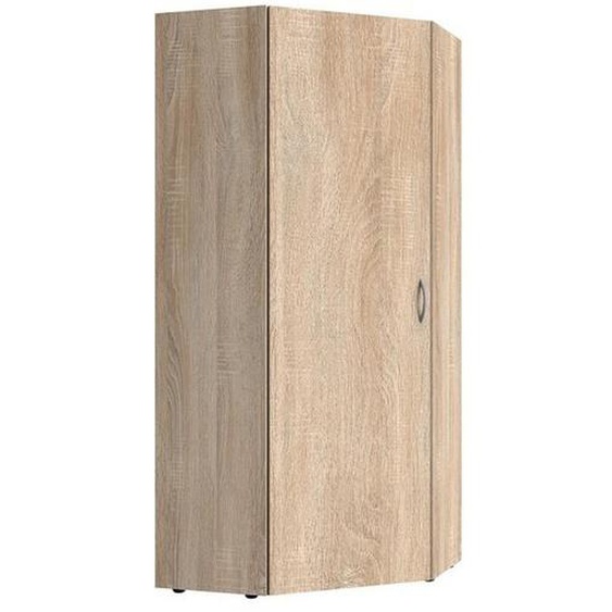 Armoire de rangement dangle LUND 1 porte chêne naturel 80 x 80 cm