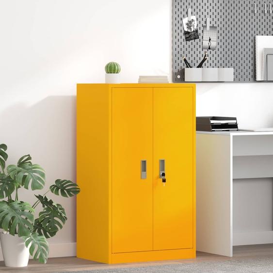 Armoire de rangement Jaune moutarde 60 x 40 x 105 cm Acier