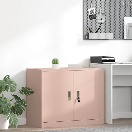 Armoire de rangement Rose 90 x 40 x 70 cm Acier