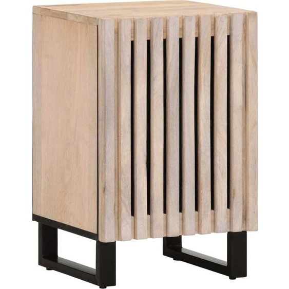 Armoire de salle de bain 38x34x58 cm bois massif mangue