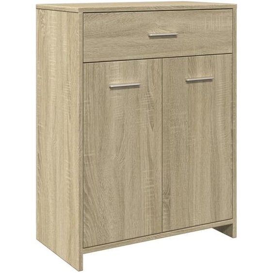 Armoire de salle de bains Chêne Sonoma 60x33x80 cm Matériau dérivé du bois