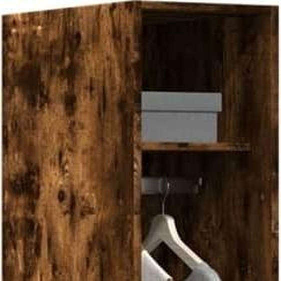 Armoire de style élégant chêne fumé 30x50x200 cm bois composite,32,6 Kg cloris9821797
