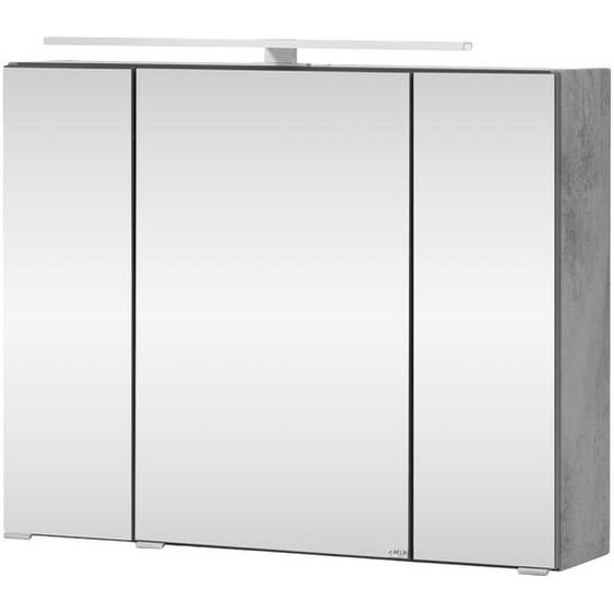 Spiegelschrank Stockholm in Oxid Stone - 80x64x20 (BxHxT)