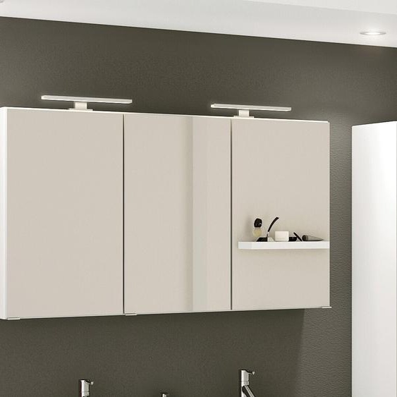 Spiegelschrank Garda in weiß - 120x66x20cm (BxHxT)