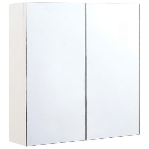 Armoire de toilette blanche avec miroir 60 x 60 cm NAVARRA