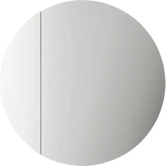 Armoire de toilette LED Picasso Style, diamètre : 60 cm, noir