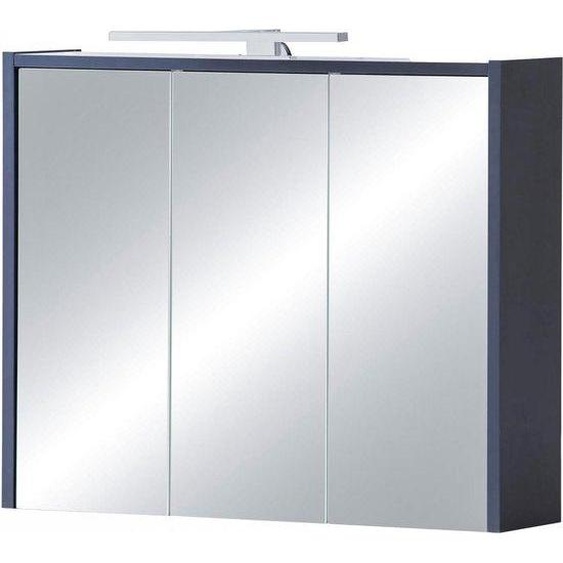Armoire de toilette Lovis - Holzmaterial nachtblau - 74,5 cm
