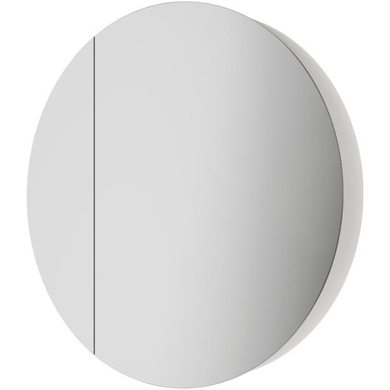 Armoire de toilette salle de bain avec éclairage TALOS Picasso Style blanc Ø 60cm - avec corps en aluminium de haute qualité - Meuble de salle de bain moderne avec éclairage LED intégré