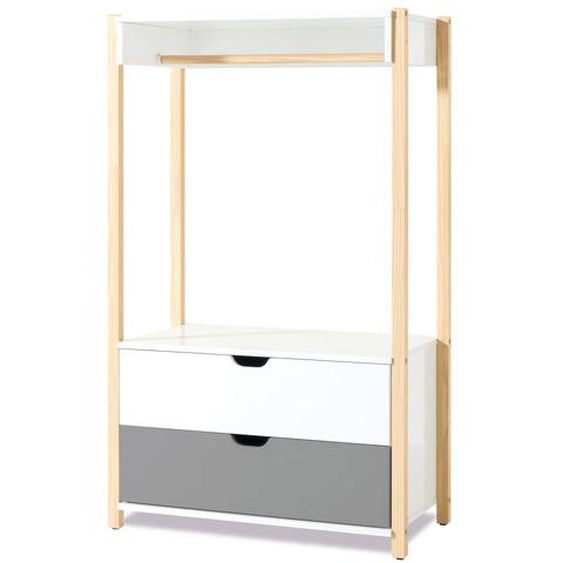 Armoire Denfant Montessori (crochet Et Tiroirs) Antracite