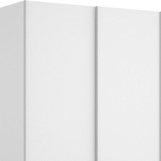 Anda - Armoire 2 Portes, 150x204h cm Blanc Brillant, Porte-manteaux