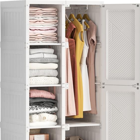 Armoire en tissu ProximaX, 69 x 50 x 136 cm blanc