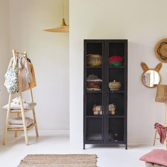 Armoire Enfant En Métal Noir 175 Cleo Noir