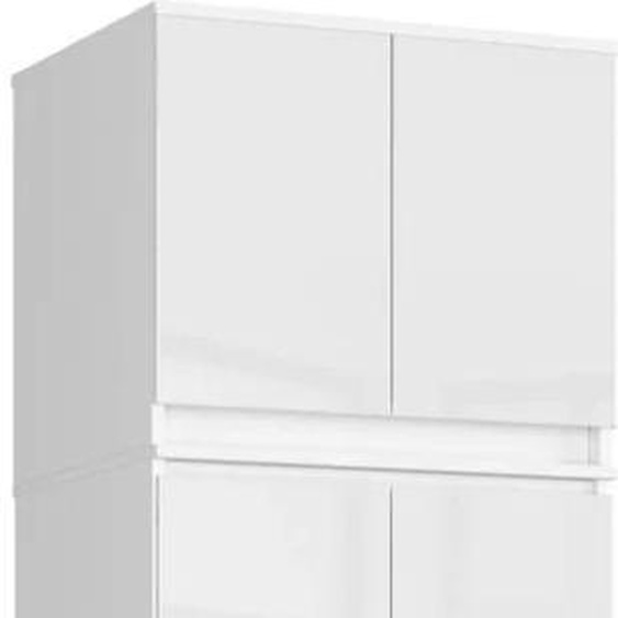 Armoire extensible 60 cm WREN - blanc / blanc brillant