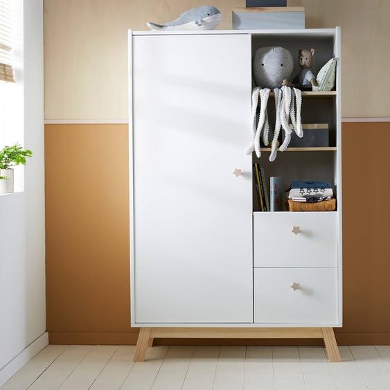 Armoire GRANDE OURSE blanc/bois