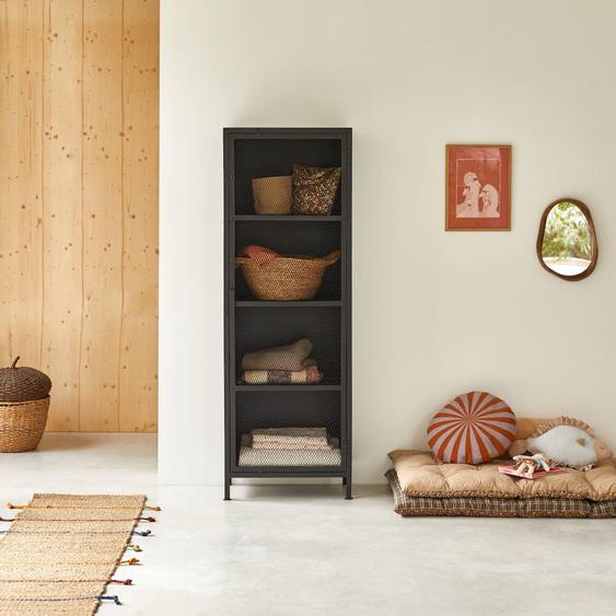 Armoire Grillagée Enfant En Métal Noir 175 Alma Noir