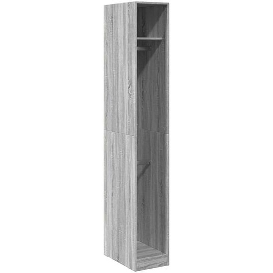 Armoire Gris Sonoma 30x50x200 cm Matériau dérivé du bois