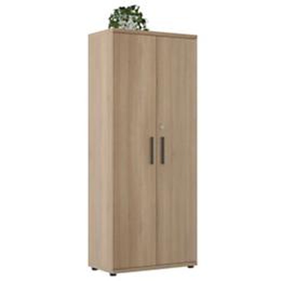 Armoire haute Osiris - L.80 x P.45 x H.194 cm - 2 portes - Chêne Bocage