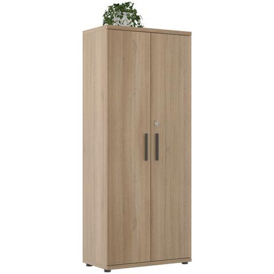 Armoire haute Osiris - L.80 x P.45 x H.194 cm - 2 portes - Chêne Bocage
