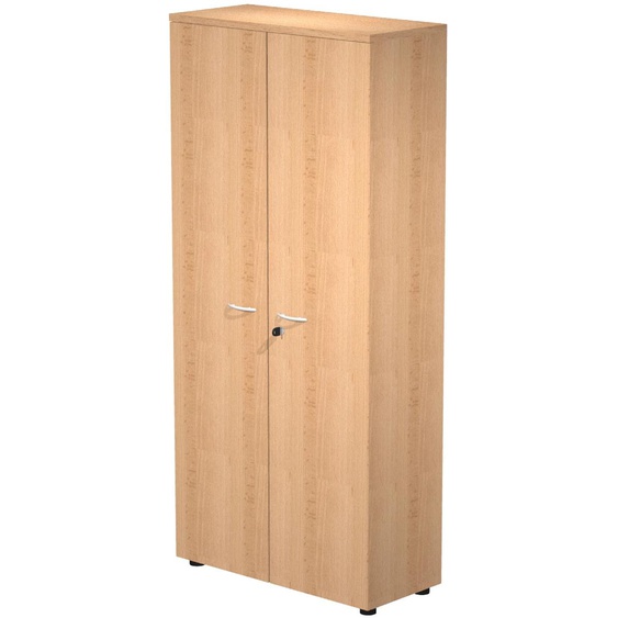 Armoire haute Pronto - L.80 x H.180 cm - 2 portes - Hêtre