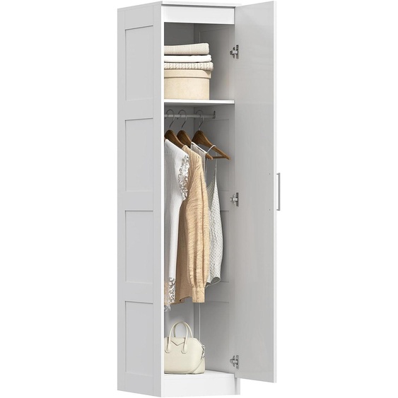 Armoire HOMCOM multifonctionnelle avec tringle à vêtements, étagère et porte à fermeture amortie