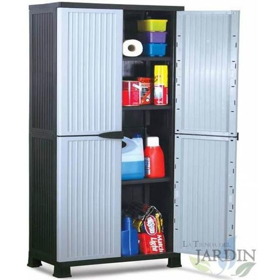 Armoire intérieure en plastique - Noir - 68x39x171 cm