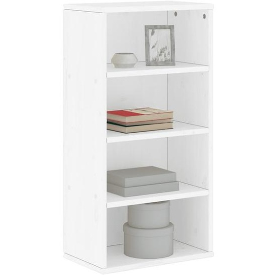 Armoire latérale ODDA blanc 40x24x79 cm bois massif pin