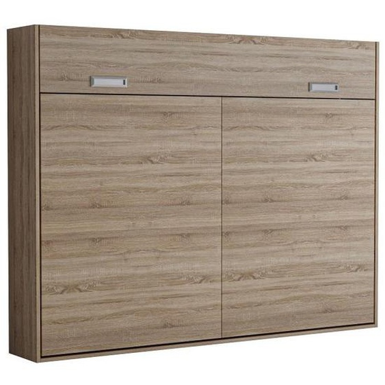 Armoire lit escamotable VERTIGO chêne naturel couchage 140*200 cm