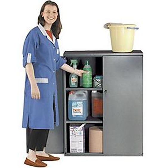 Armoire métal Starting portes battantes H.105 x L. 80 cm - Corps Anthracite - Portes Anthracite