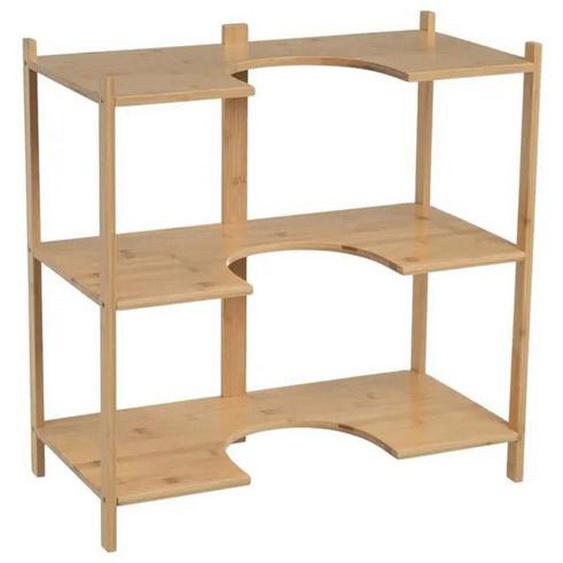 Armoire, meuble de rangement sous évier suspendu pour salle de bain coloris naturel