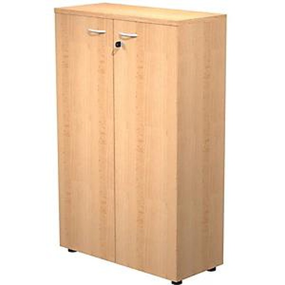 Armoire mi-hauteur Pronto - L.80 x H.120 cm - 2 portes - Hêtre