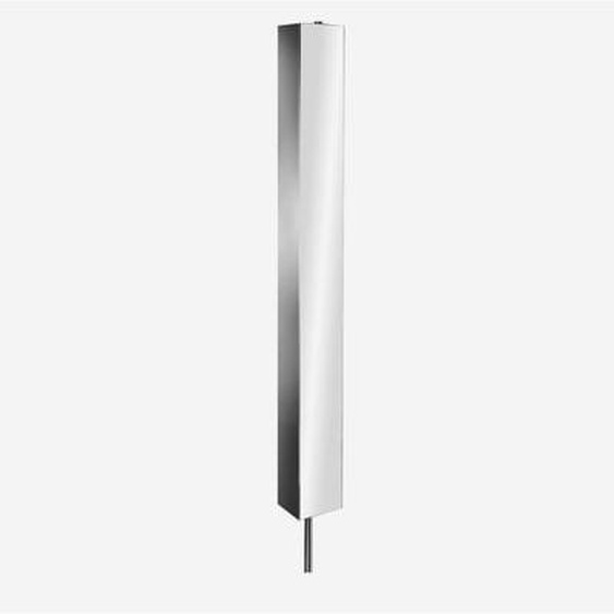 Armoire miroir pivotante inox brillant - Pika