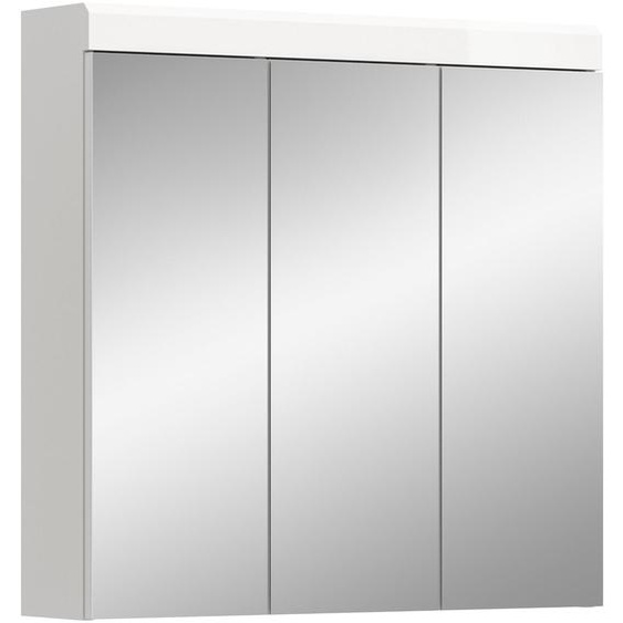 Armoire miroir Scout, dimensions 80x79x18 cm, couleur blanche