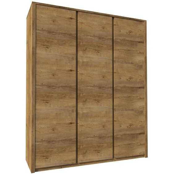 Armoire Montana, armoire polyvalente 166 cm, chêne Lefkas, sans poignées