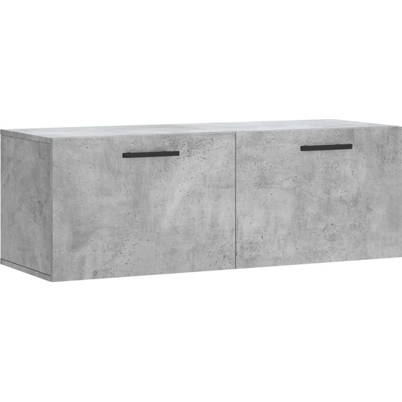 Armoire murale gris béton 100x36,5x35 cm bois dingénierie