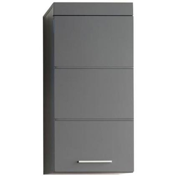 Armoire murale, meuble haut de salle de bain gris anthracite mat, gris anthracite brillant Longueur 37 x hauteur 77 x prof 23 cm