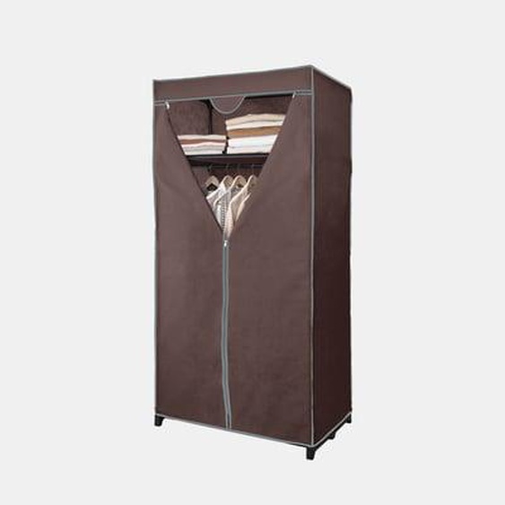 Armoire penderie dappoint avec étagère - Marron