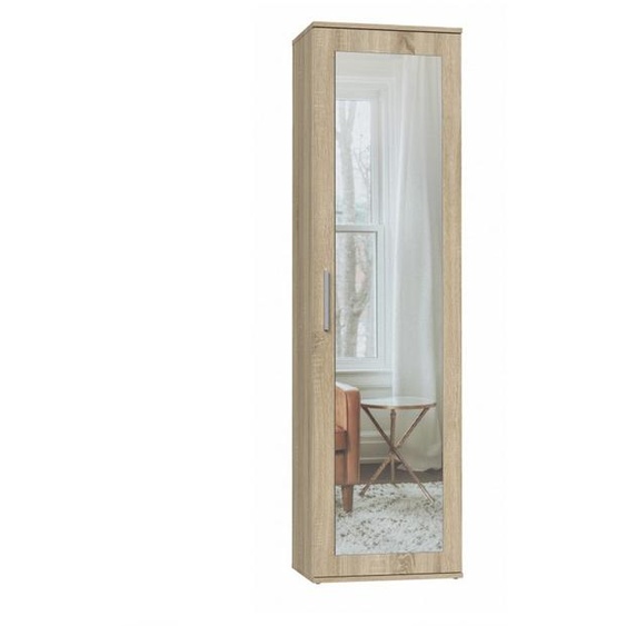 Armoire pour couloir avec miroir RASMUS - chêne sonoma