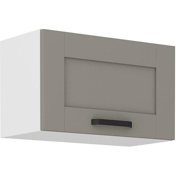 Armoire pour hotte aspirante LAILI – 60 cm de large, gris clair / blanc