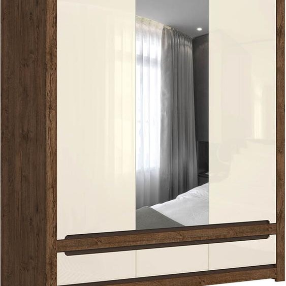 Armoire Ruso 178 cm Chêne Avril/Pearl Gloss